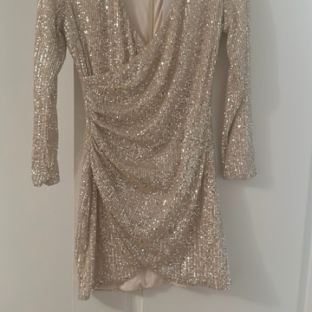 Sequin Gold Dress